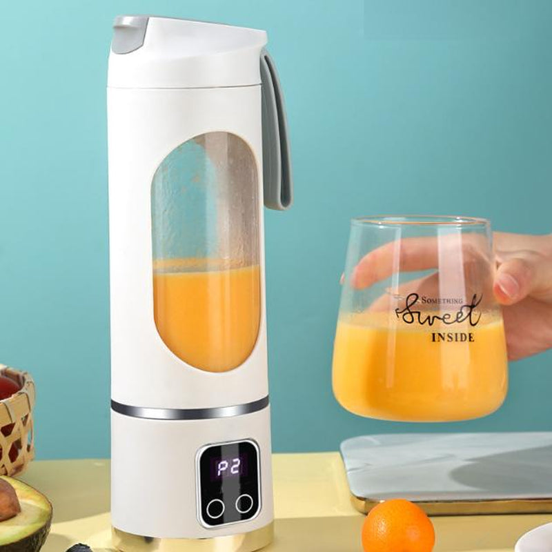 Digital Multimode Juicer Blender - Smart LED Display, 450Ml Diet-Friendly,Usb Rechargeable,Best Compact Blender for Home & Travel, Lemon Juicer,Fathers Day Gift