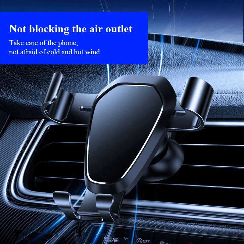 Car Phone Holder High Quality Air Vent Car Mount Universal Alloy Phone Support Car Stand Phone Accessories New