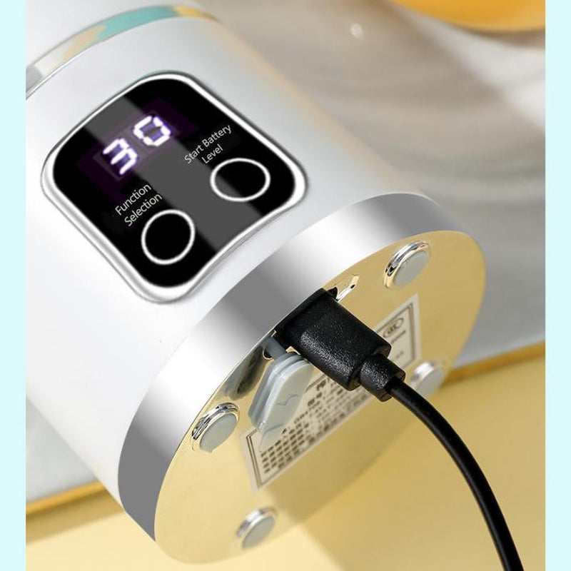 Digital Multimode Juicer Blender - Smart LED Display, 450Ml Diet-Friendly,Usb Rechargeable,Best Compact Blender for Home & Travel, Lemon Juicer,Fathers Day Gift