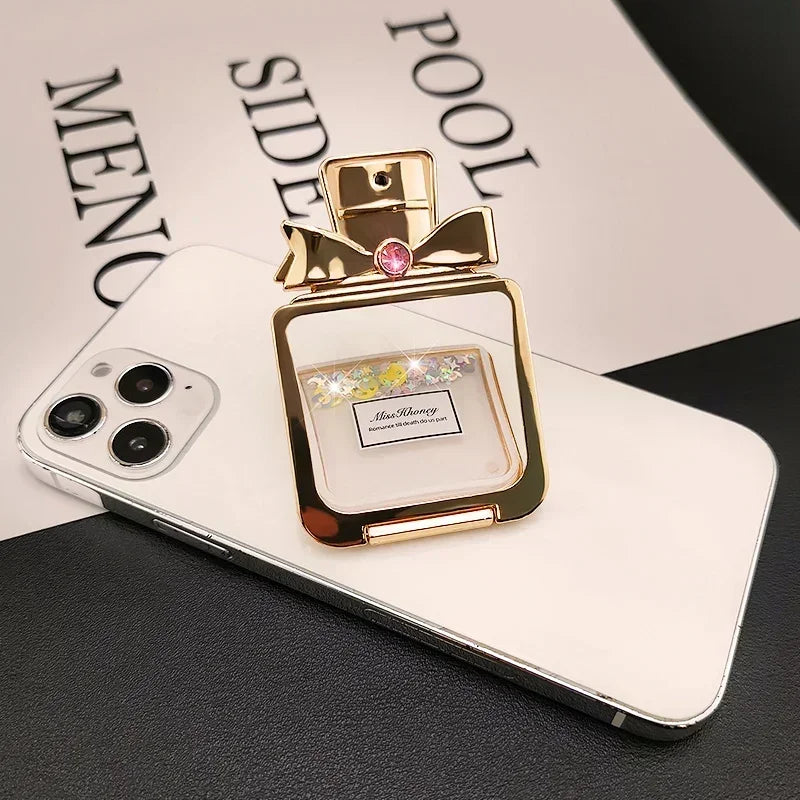 Rhinestone Perfume Mobile Phone Stand Desktop Bracket Magsafe Cellphone Grip Phone Accessories Phone Stand Holder Adhesive Style