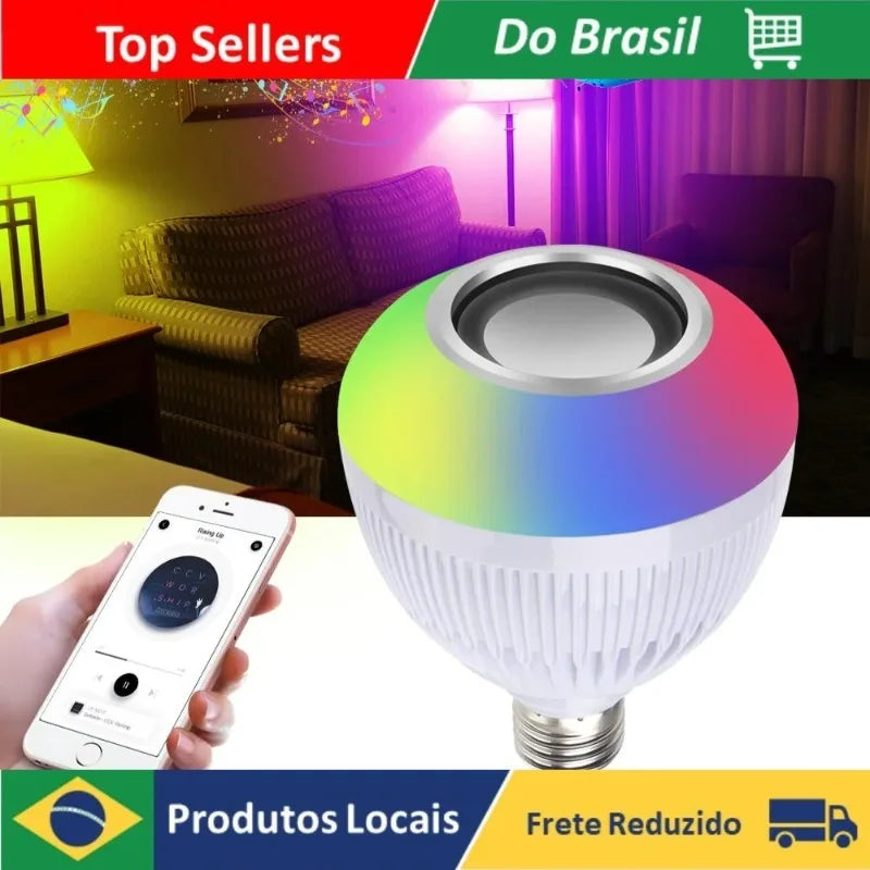 12W LED Speaker Bluetooth Speaker with Remote Control LED Speaker Bluetooth Speaker with Colorful Light