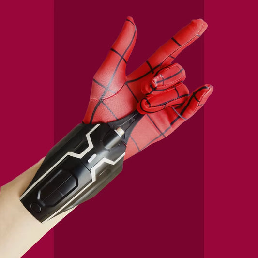 Shop the Spider-Man Wrist Launcher Toy, a fun and safe rechargeable web-shooter for kids! Perfect for cosplay, superhero play, and gifts. Get yours today and join the Spider-Verse fun!