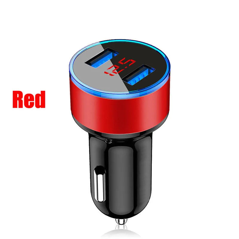 Mini Fast Charger Dual USB Car Phone Charger for Iphone 12 Samsung S21 Xiaomi 11 10 Lite POCO X3 NFC M3 5V 3A Car Phone Charger