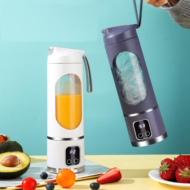 Digital Multimode Juicer Blender - Smart LED Display, 450Ml Diet-Friendly,Usb Rechargeable,Best Compact Blender for Home & Travel, Lemon Juicer,Fathers Day Gift