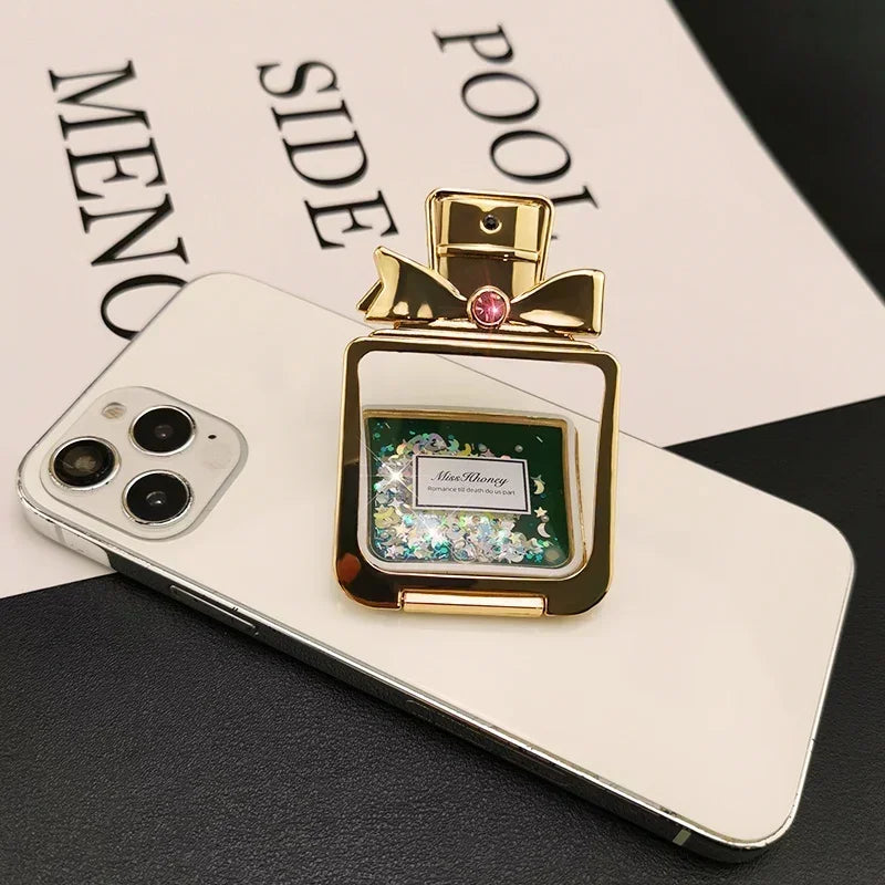 Rhinestone Perfume Mobile Phone Stand Desktop Bracket Magsafe Cellphone Grip Phone Accessories Phone Stand Holder Adhesive Style