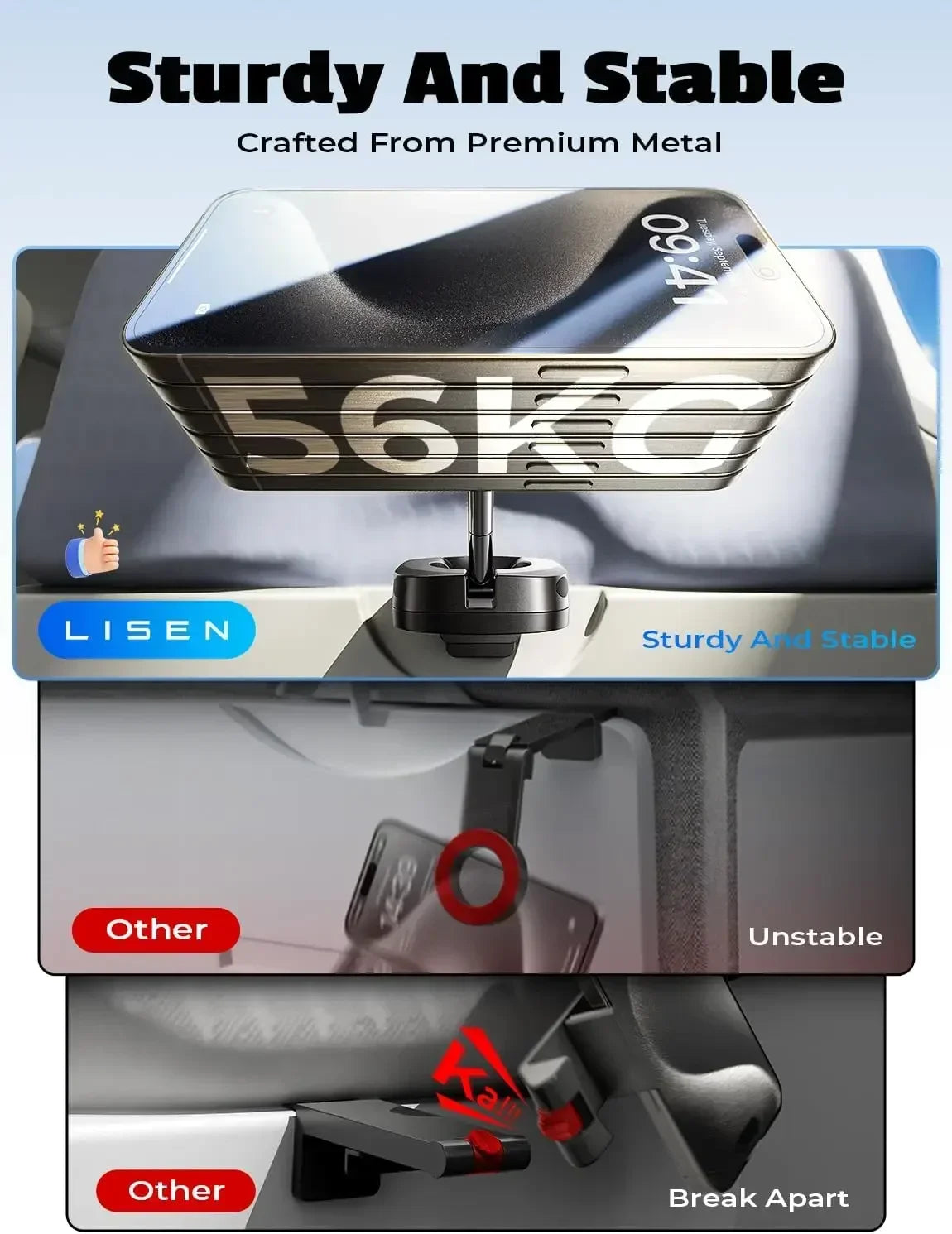 Portable Foldable Travel Magnetic Phone Holder Desktop Phone Stand Car Phone Holder