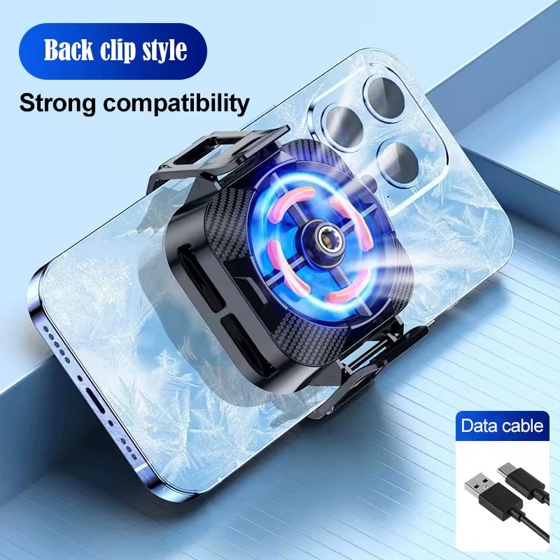 Semiconductor Mobile Phone Radiator Fan Cooler for Phone Cooling Fan Processor Cooler Phone Fan Cooler Gamer Cell Phone