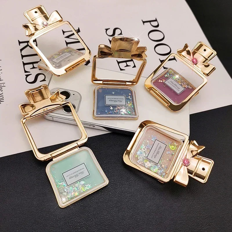 Rhinestone Perfume Mobile Phone Stand Desktop Bracket Magsafe Cellphone Grip Phone Accessories Phone Stand Holder Adhesive Style