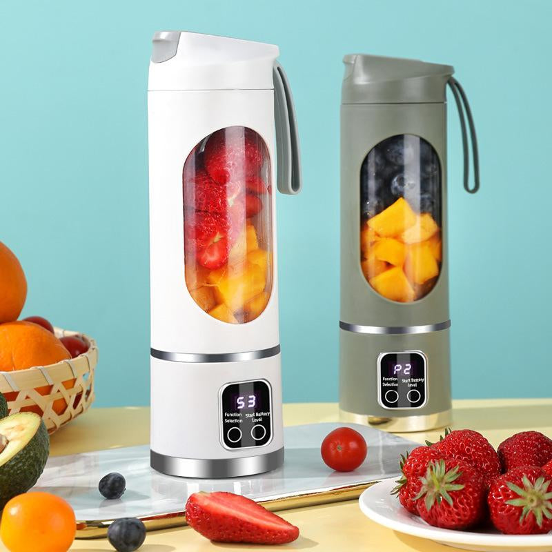 Digital Multimode Juicer Blender - Smart LED Display, 450Ml Diet-Friendly,Usb Rechargeable,Best Compact Blender for Home & Travel, Lemon Juicer,Fathers Day Gift