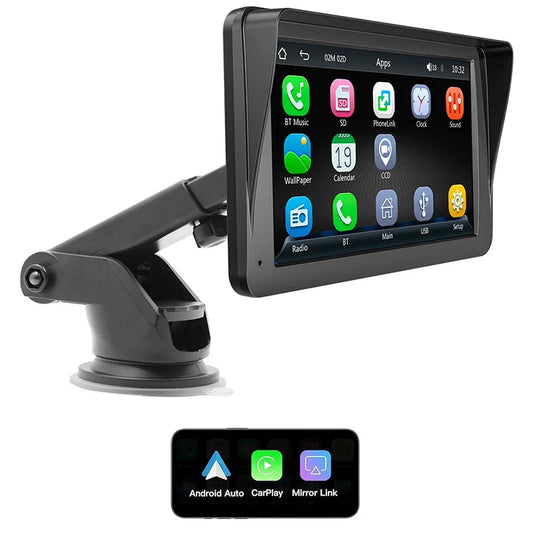 Portable Touch Screen for Car with Apple Carplay Android Auto Bluetooth Radio Car Intelligent Systems MP5 Multimedia Player