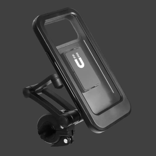 Waterproof Motorcycle Bike Mobile Phone Holder Magnetic Universal Bicycle GPS 360° Swivel Adjustable Phone Accessories
