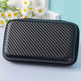 EVA Storage Bag for R35S RG35XX BAG Game Console Protective Black Case Carbon Fiber Texture Travel Bag