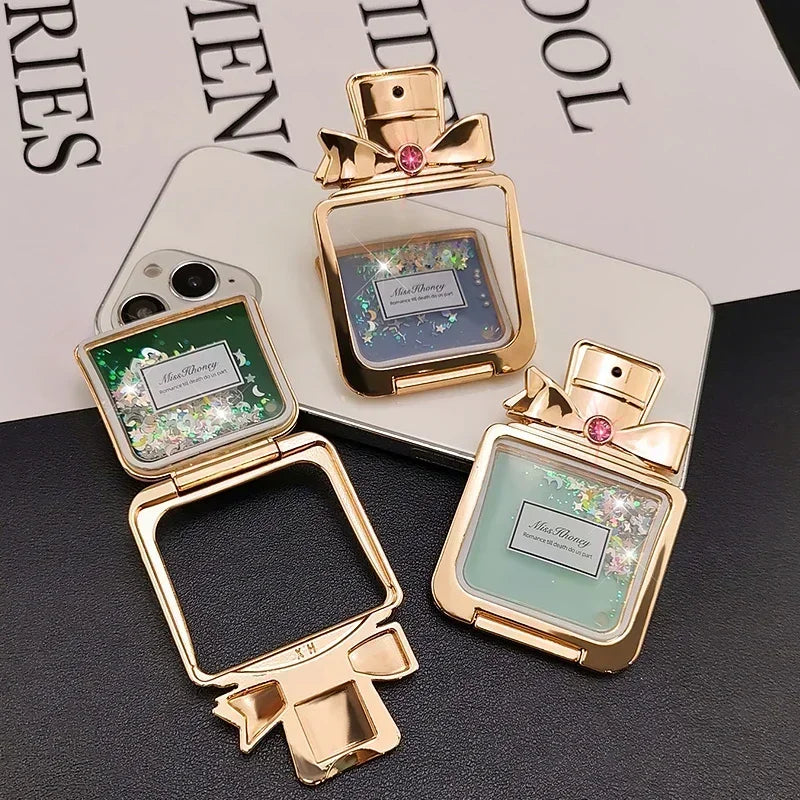 Rhinestone Perfume Mobile Phone Stand Desktop Bracket Magsafe Cellphone Grip Phone Accessories Phone Stand Holder Adhesive Style