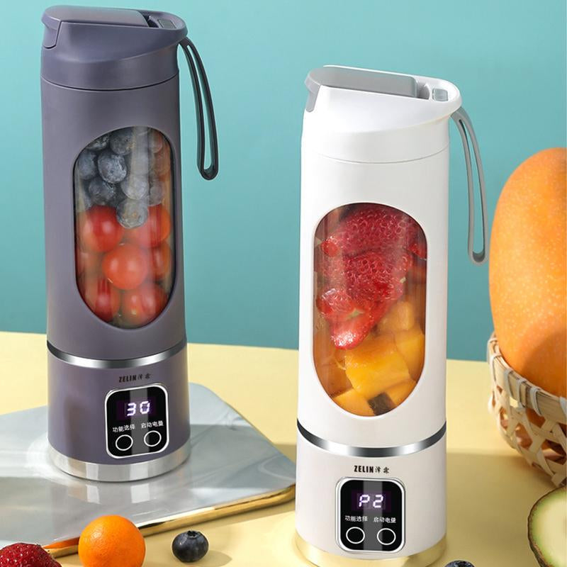 Digital Multimode Juicer Blender - Smart LED Display, 450Ml Diet-Friendly,Usb Rechargeable,Best Compact Blender for Home & Travel, Lemon Juicer,Fathers Day Gift