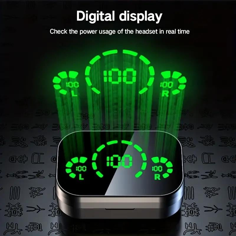 In-Ear Design Wireless High Quality Headphoneswireless In-Ear Headphones with LED Batteryindicator, Touch Controls, Sound Lsolation, Formusic Gaming Sports, True Wireless Earbudsheadset