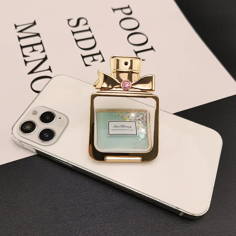 Rhinestone Perfume Mobile Phone Stand Desktop Bracket Magsafe Cellphone Grip Phone Accessories Phone Stand Holder Adhesive Style