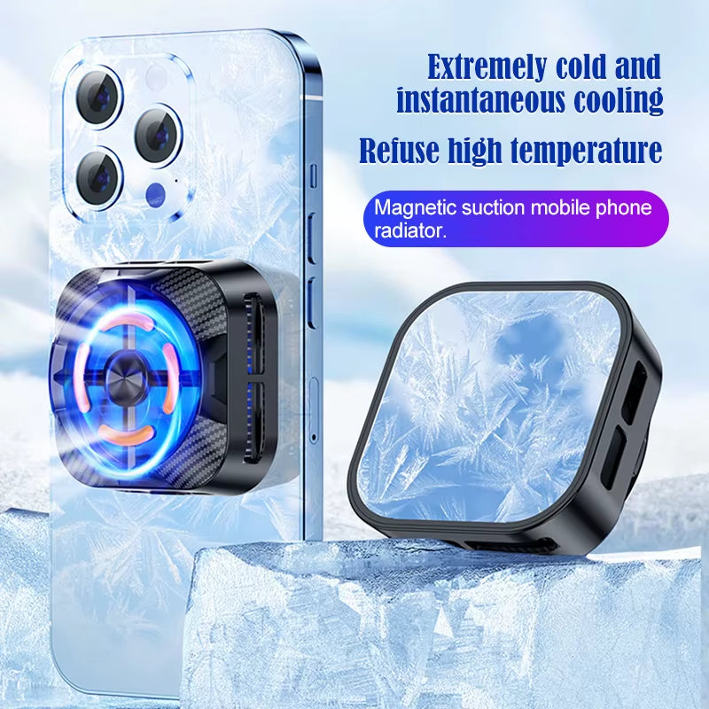Semiconductor Mobile Phone Radiator Fan Cooler for Phone Cooling Fan Processor Cooler Phone Fan Cooler Gamer Cell Phone