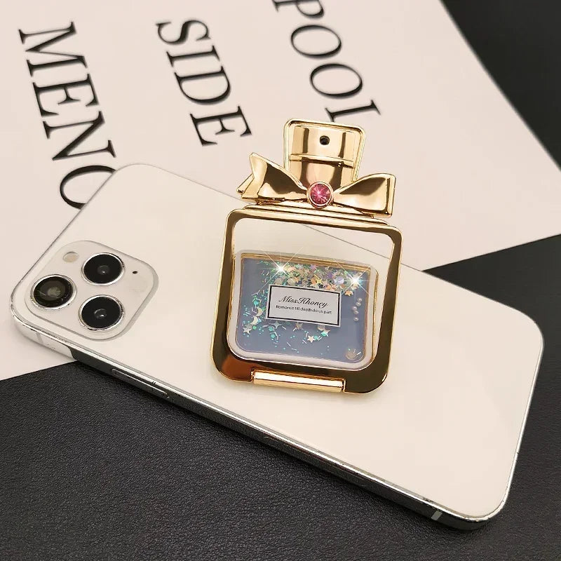 Rhinestone Perfume Mobile Phone Stand Desktop Bracket Magsafe Cellphone Grip Phone Accessories Phone Stand Holder Adhesive Style