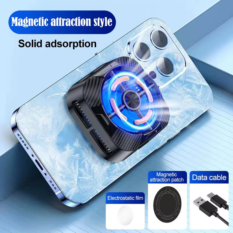 Semiconductor Mobile Phone Radiator Fan Cooler for Phone Cooling Fan Processor Cooler Phone Fan Cooler Gamer Cell Phone