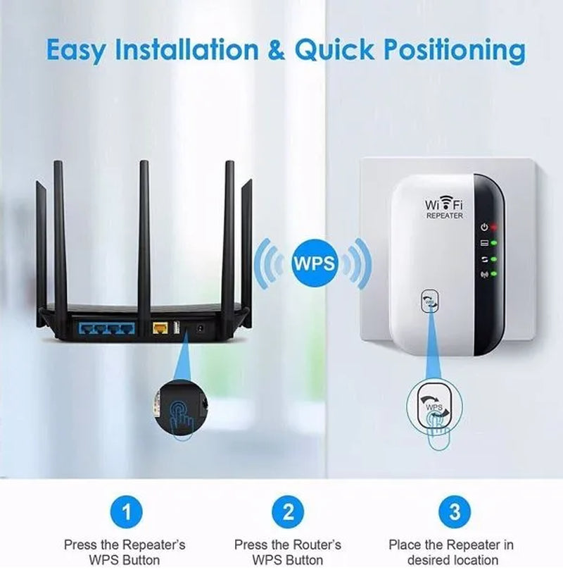 Wifi Range Extender Internet Booster Wireless Signal Repeater