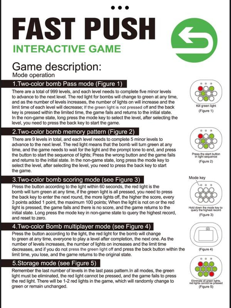 Fast Push Game Panda Version 3Rd Generation