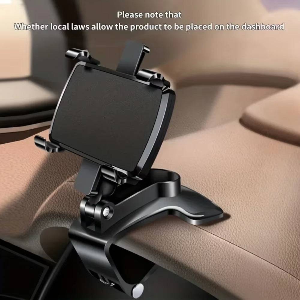 Car Mobile Phone Holder Universal Dashboard Phone Holder Easy Clip Mount Stand Cellphone Stand for GPS Navigation Hanging Holder