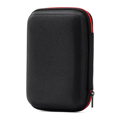 EVA Storage Bag for R35S RG35XX BAG Game Console Protective Black Case Carbon Fiber Texture Travel Bag