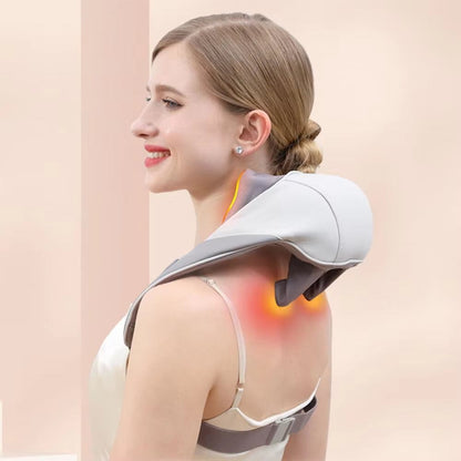 Bionic Neck Shoulder Massager Finger Pressure Heated Back Massagers Electric Kneading Muscles Massage Pillow Neck Waist Leg Body