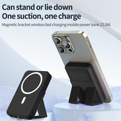 Magnetic Power Bank for Magsafe Battery Pack, Foldable 10000Mah Wireless Portable Charger with USB-C Cable LED Display 22.5W PD Fast Charging Magnetic Power Bank for Iphone 16/15/14/13/12 All Series