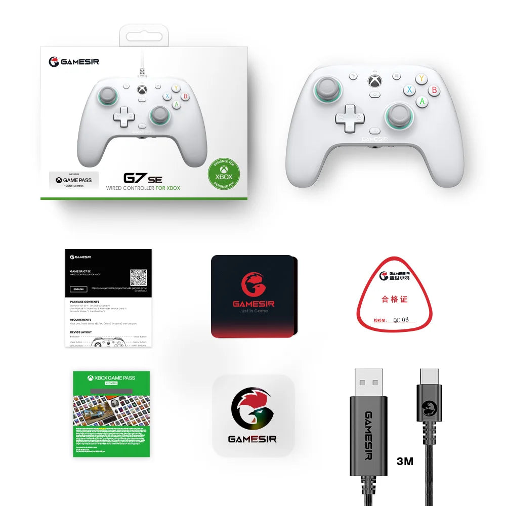 Gamesir G7 SE Xbox Gaming Controller Wired Gamepad for Xbox Series X, Xbox Series S, Xbox One, with  Effect Joystick