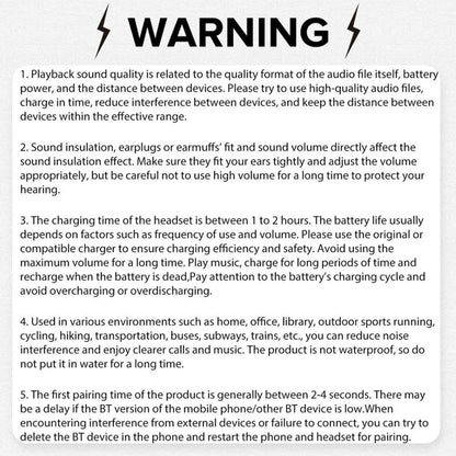 In-Ear Design Wireless High Quality Headphoneswireless In-Ear Headphones with LED Batteryindicator, Touch Controls, Sound Lsolation, Formusic Gaming Sports, True Wireless Earbudsheadset