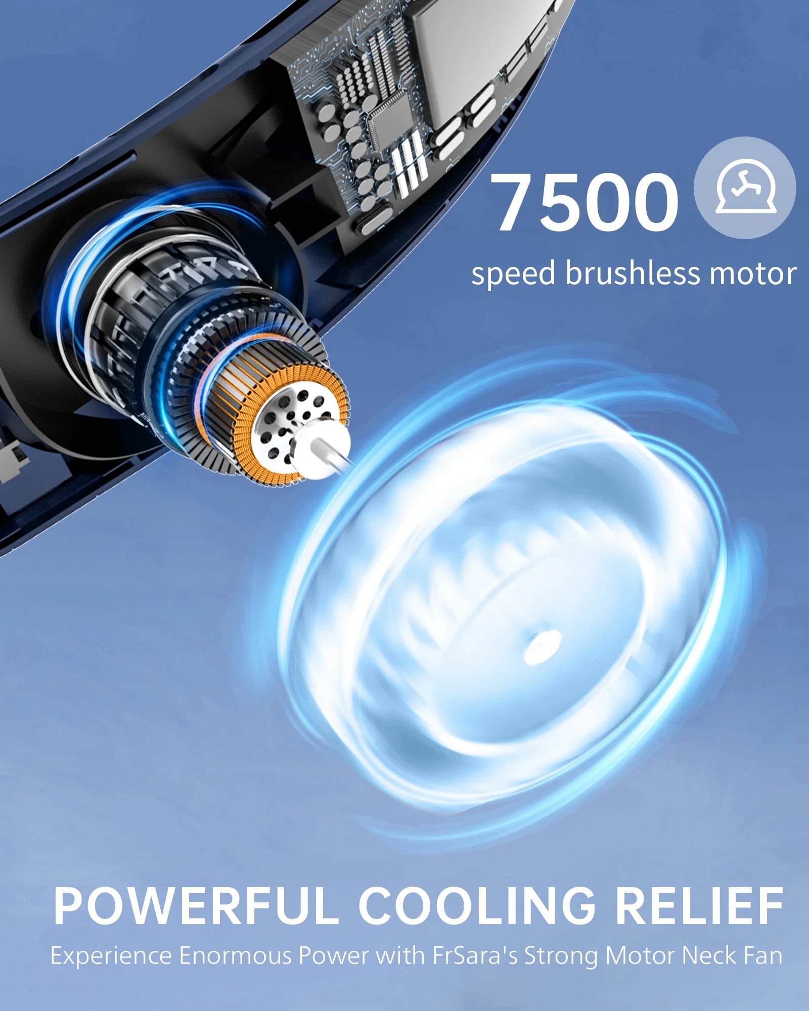 Portable Neck Fan with LED Display, Hands Free Bladeless Fan, 4000 Mah Battery Operated Wearable Personal Fan, Leafless, Rechargeable, Headphone Design,3 Speeds Gifts for Women Men