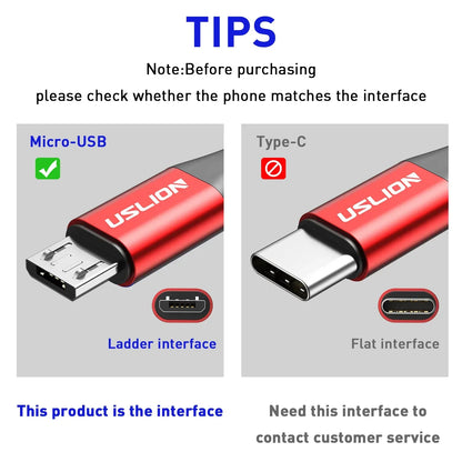 Magnetic USB Cable Micro 3A Fast Charge USB Data Cable Cord Phone Accessories Android Micro Usb Cable Mobile Phone Red