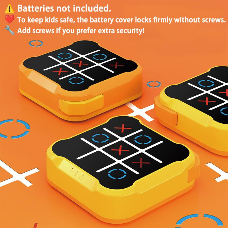 Electronic Tic Tac Toe Game,Portable Console against Ai Robots,Handheld Game Console, Educational Toys for Family Party & Entertainment Gaming Stuff Digital