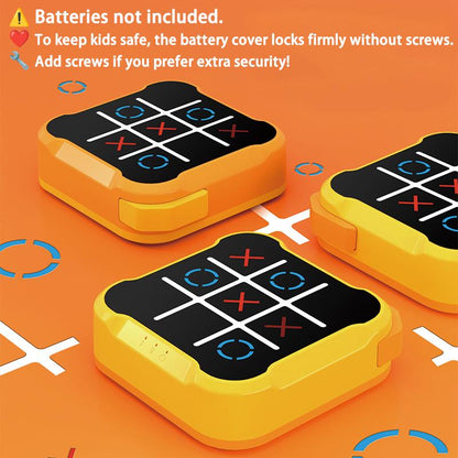 Electronic Tic Tac Toe Game,Portable Console against Ai Robots,Handheld Game Console, Educational Toys for Family Party & Entertainment Gaming Stuff Digital