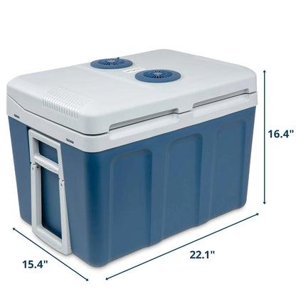 Electric Cooler & Warmer, 45 L Portable Thermoelectric 12 Volt Cooler with Wheels