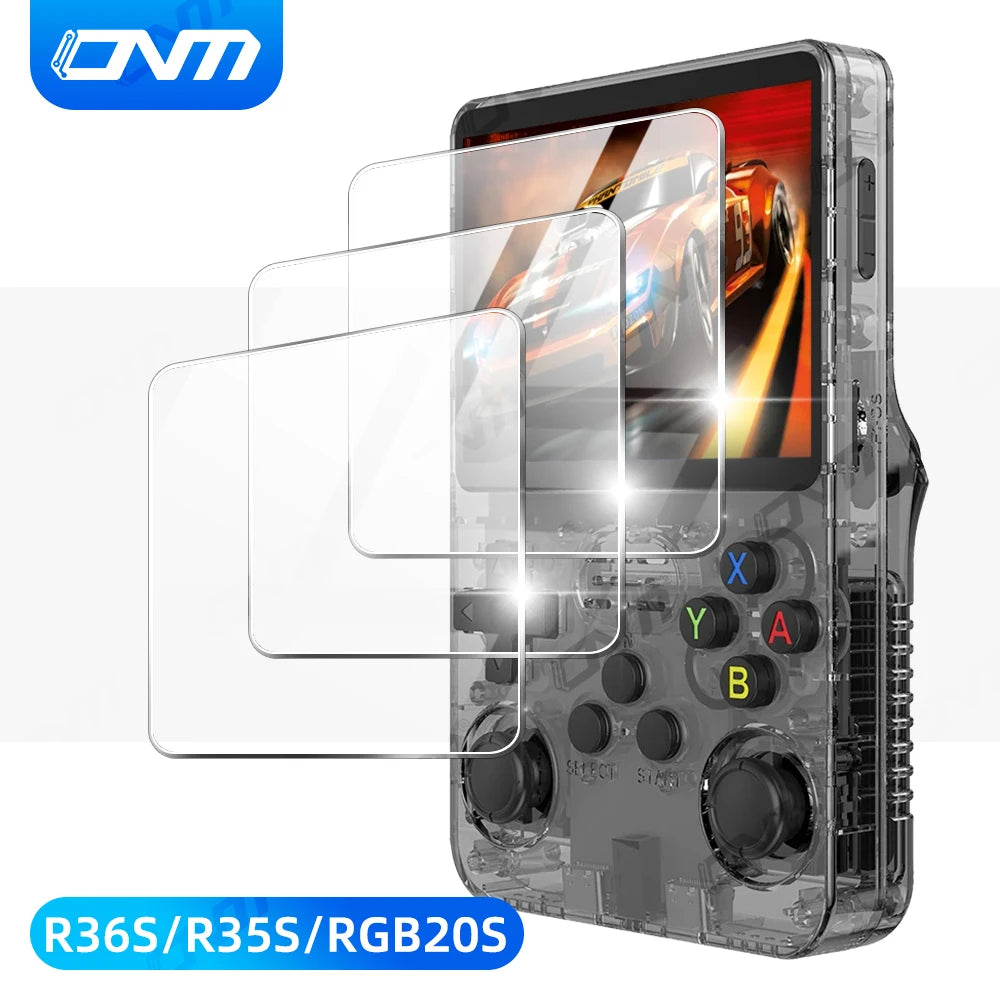 Screen Protector for R36S Game Console Tempered Glass Protection for R36S R35S RGB20S Anti-Scratch Glass Film Accessories