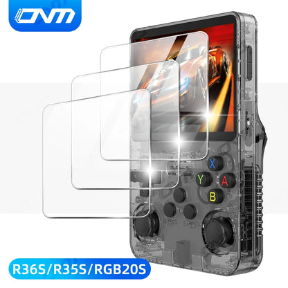 Screen Protector for R36S Game Console Tempered Glass Protection for R36S R35S RGB20S Anti-Scratch Glass Film Accessories