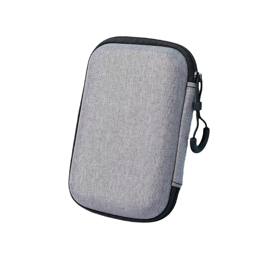 EVA Storage Bag for R35S RG35XX BAG Game Console Protective Black Case Carbon Fiber Texture Travel Bag