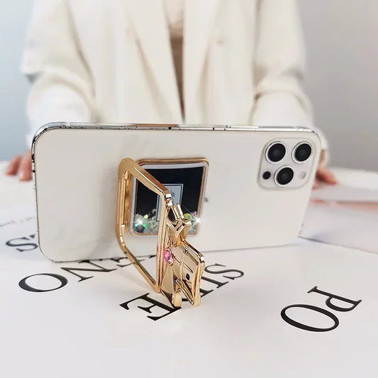 Rhinestone Perfume Mobile Phone Stand Desktop Bracket Magsafe Cellphone Grip Phone Accessories Phone Stand Holder Adhesive Style