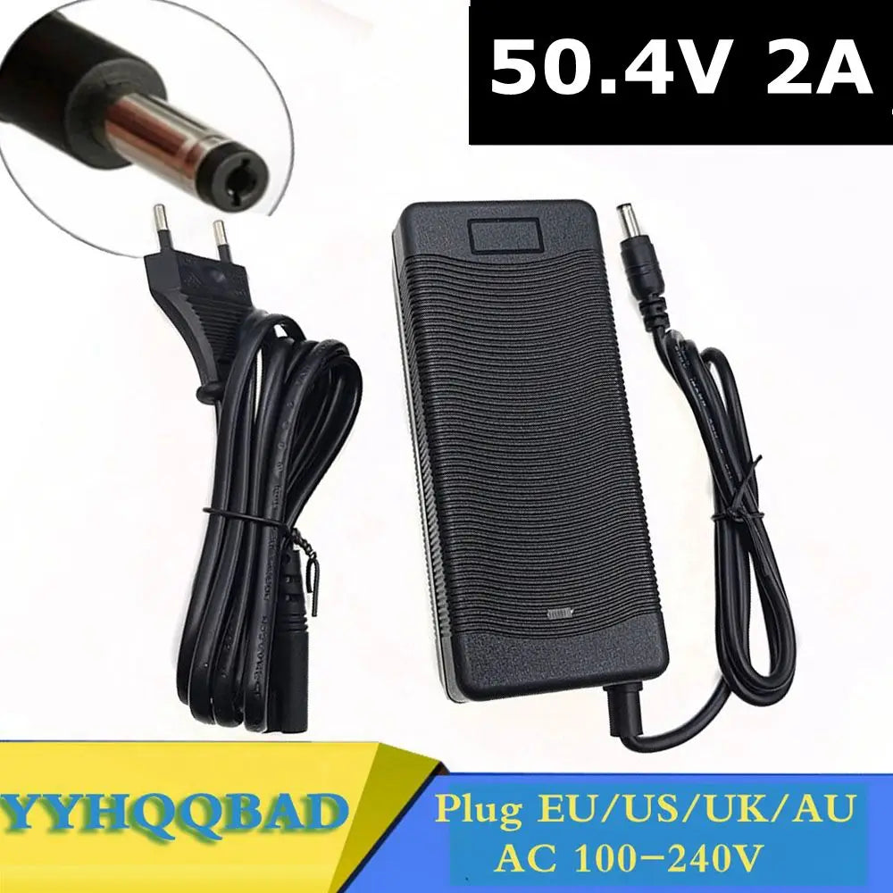 50.4V 2A High Quality Charger 50.4V 2A Lithium Li-Ion Charger for 12S Lithium Battery Pack Fake One Lost Ten Free Shipping