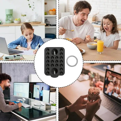 Suction Phone Case Suction Phone Mount Magnetic Suction Cup Phone Case Removable Anti-Slip Silicone Phone Grip for Videos