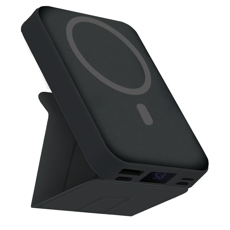 Magnetic Power Bank for Magsafe Battery Pack, Foldable 10000Mah Wireless Portable Charger with USB-C Cable LED Display 22.5W PD Fast Charging Magnetic Power Bank for Iphone 16/15/14/13/12 All Series