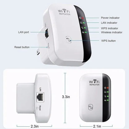 Wifi Range Extender Internet Booster Wireless Signal Repeater