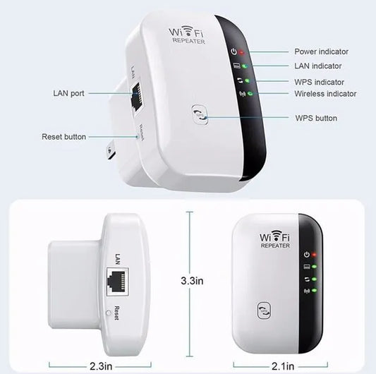 Wifi Range Extender Internet Booster Wireless Signal Repeater