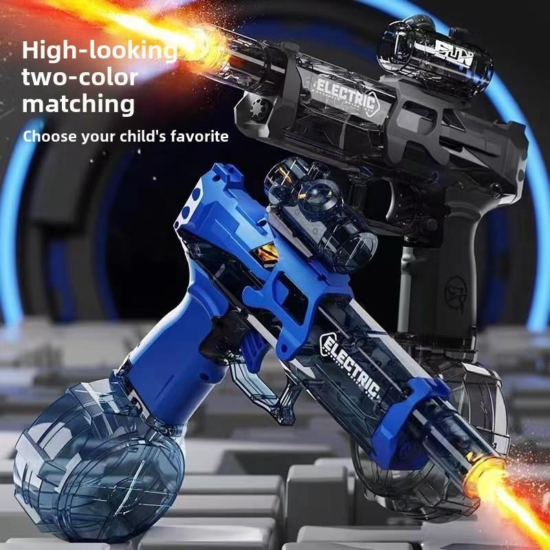 Electric Water Gun for Kids - Long-Range, High-Capacity Toy with LED Light for Family-Friendly Water Battles - Lightweight and Ergonomic Design for Pool Fun