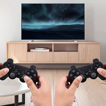 M8 Retro Game Stick 4K 10000 Games Portable Video Game Console 2.4G Double Wireless Controller Handheld Game Player for PS1/MAME