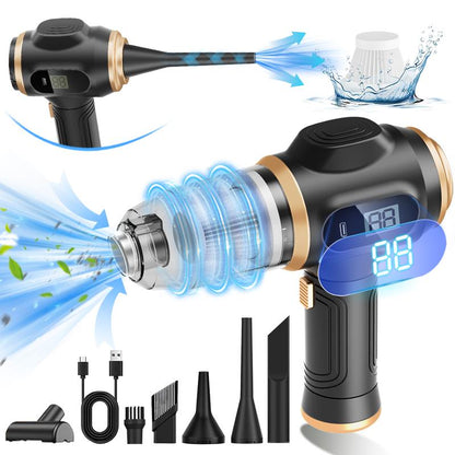 BELBUY Handheld Car Vacuum Cleaner, 19000Pa Vacuum Cleaner and Air Gun, 120W High-Power Wireless Handheld Car Vacuum Cleaner, Equipped with Two Filters and Multiple Nozzles, Suitable for Cars, Homes, Offices, and Pets.