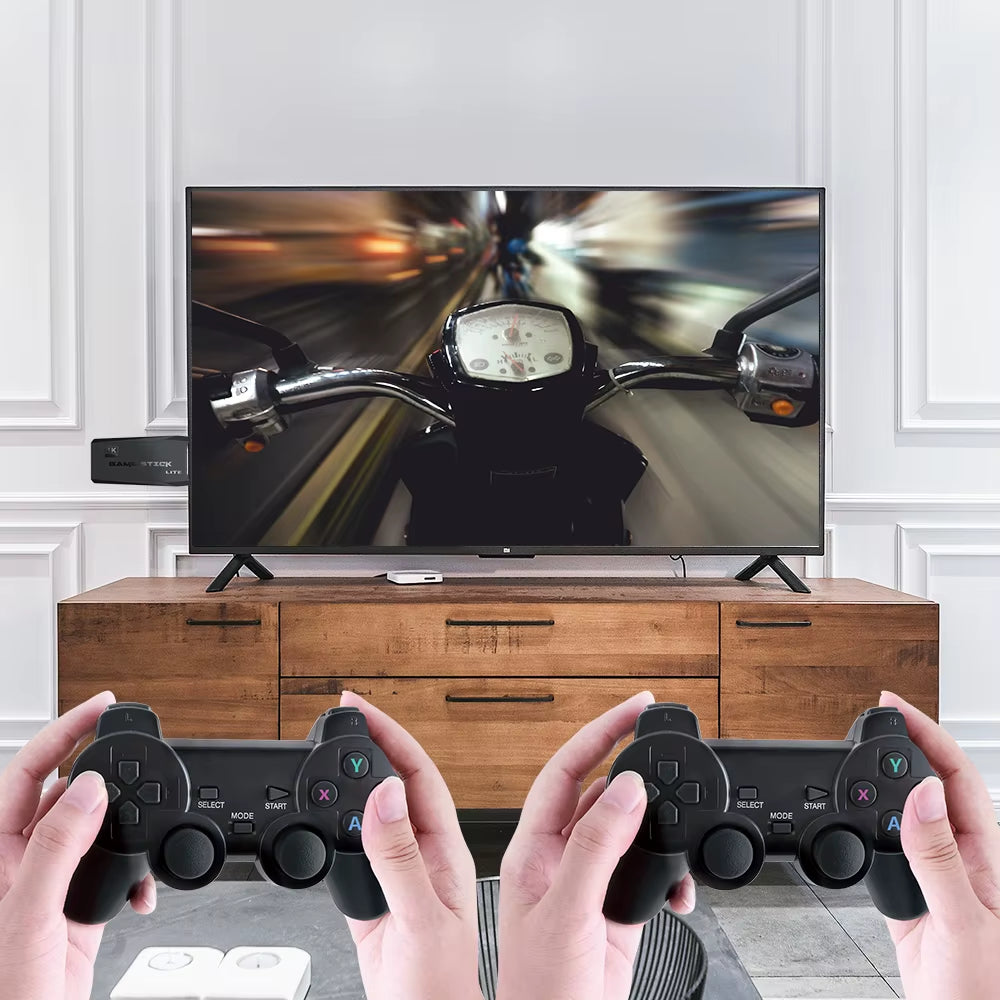 4K Game Player Video Game Console 64GB Wireless Controller for 20000 Retro Games Kid Xmas Gift