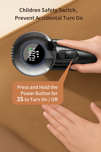 Coldsky Rechargeable Fabric Shaver Electric Lint Remover with Digital Display Sweater Shaver Lint Shaver for Clothing Blanket